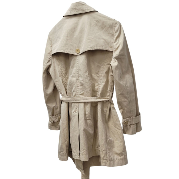 Talbots Women's Front Tie Long-Sleeves Center Vent Trench Coat Jacket Size 12 - Picture 9 of 14